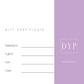 DYP Gift Card